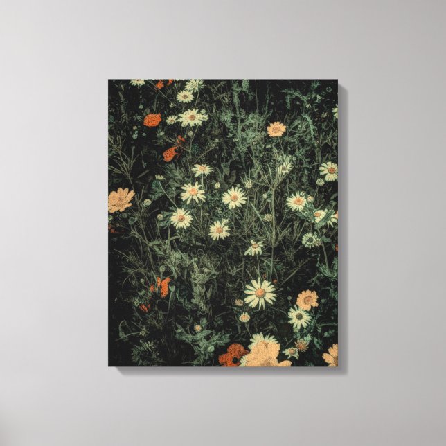 Böhmisch-Schwarze Wildblume Leinwanddruck (Vorderseite)