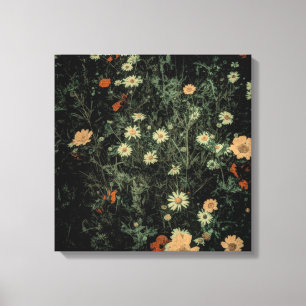 Böhmisch-Schwarze Wildblume Leinwanddruck