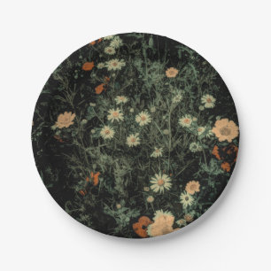 Böhmisch-Schwarze Wildblume Pappteller