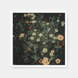 Böhmisch-Schwarze Wildblume Serviette