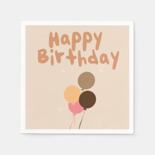 Böhmische Luftballons Alles Gute zum Geburtstag Serviette