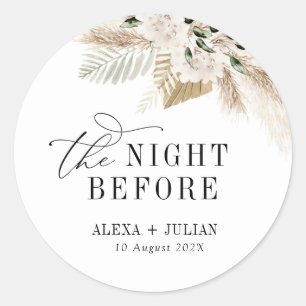 böhmischer Pampass und Grüne Nacht vor Runder Aufkleber