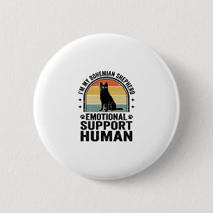 Böhmischer Schäferhund Emotionaler Unterstützungsm Button