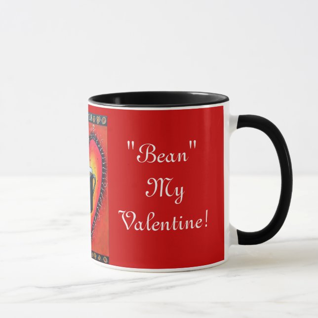 "Bohne" mein Valentinsgruß! , Java-Liebe-Tasse Tasse (Rechts)