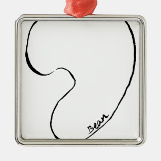 Bohne Silbernes Ornament