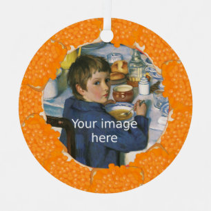 Bohnen auf Toast-Rahmen für Ihr Foto Ornament Aus Metall