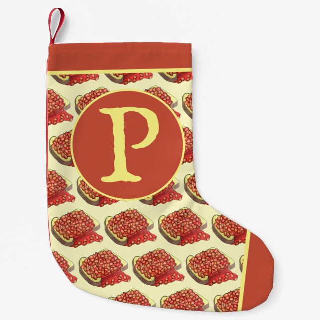 Bohnen auf Toast UK British Cuisine Food Kleiner Weihnachtsstrumpf (Vorderseite)