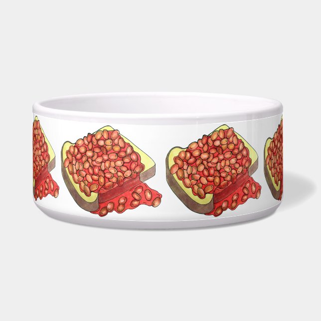 Bohnen auf Toast UK British Cuisine Food Napf (Vorderseite)