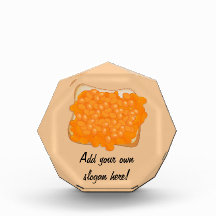 Bohnen auf Toasted Broad Grafik - Eigener Text hin