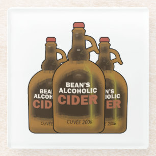 Bohnen-Cider Glasuntersetzer