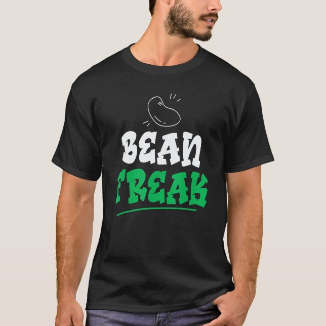 Bohnen-Freak Veggie Vegan T-Shirt (Vorderseite)