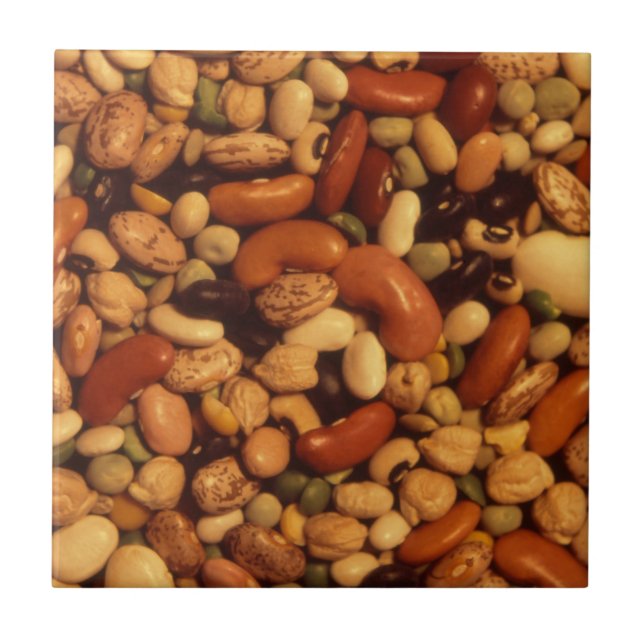 Bohnen und Erbsen Fliese (Vorderseite)