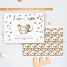 Bohnen und Kaffee-Babydusche-Windeln Tombola