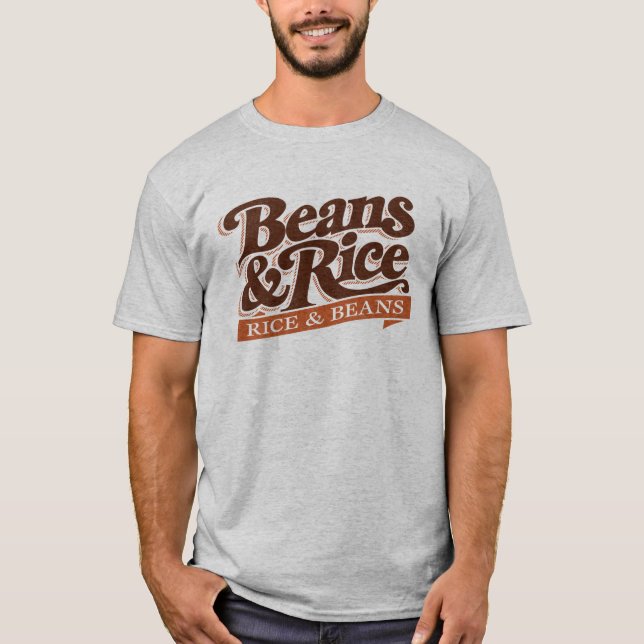 Bohnen und Reis-(Reis und Bohnen) T - Shirt (Vorderseite)