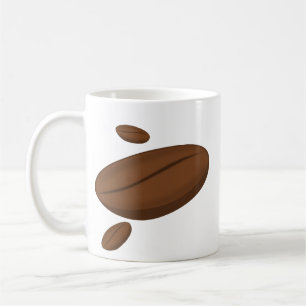 Bohnenkaffeesamen – Minimaler Kaffee-Liebhaber Bot Kaffeetasse
