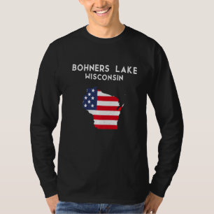 Bohners Lake Wisconsin USA Staat America Travel Wi T-Shirt