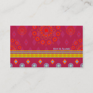 BOHO1 Mandala - Businesscard Visitenkarte