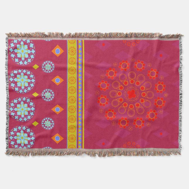 BOHO1 Mandala - Tagesdecke Decke (Vorderseite)