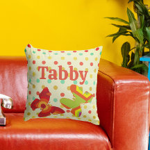 Boho 70er Polka Dot gestreifte Schmetterlingorange