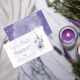 Boho A Little Wildflower Baby Shower Diaper Raffle Begleitkarte