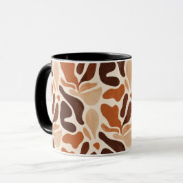 Boho Abstract Flow Mug – Soft Shape Composition Tasse