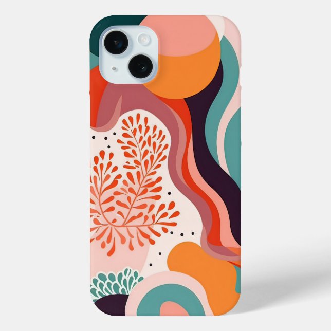 Boho Abstract Minimalist Shape Colorful Case-Mate iPhone Hülle (Rückseite)