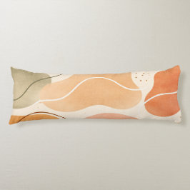 Boho Abstract Organic Body Pillow - Earthy Seitenschläferkissen