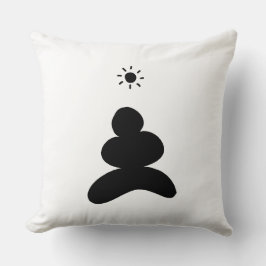 Boho abstract Stone and Sun Kissen