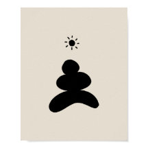 Boho abstract Stone and Sun