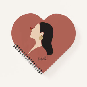 Boho Abstrakt Art Illustration, Earthy Tone Notizbuch