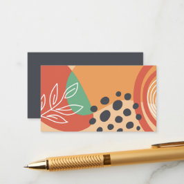 Boho abstrakt Artwork Begleitkarte