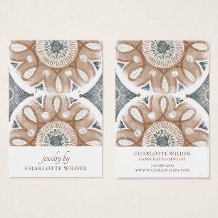 Boho Abstrakt Circles Earring Display Card