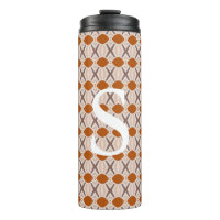 Boho Abstrakt Geometric Desert Terracotta Monogram