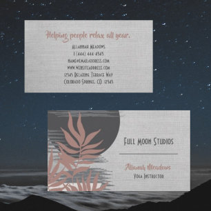 Boho Abstrakt Healing and Medical Business Card Visitenkarte