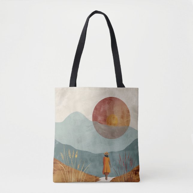 Boho Abstrakt Landschaft (23) (Vorderseite)