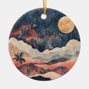 Boho Abstrakt Landschaft (24) Keramik Ornament