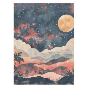 Boho Abstrakt Landschaft (24) Tischdecke