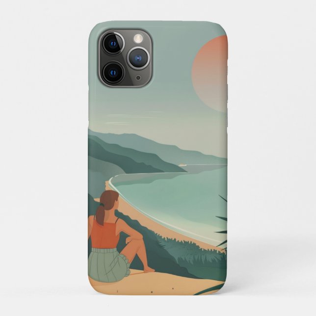 Boho Abstrakt Landschaft (9) Case-Mate iPhone Hülle (Rückseite)