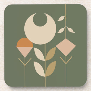 Boho Abstrakt Lily Getränkeuntersetzer