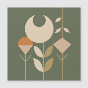 Boho Abstrakt Lily Magnetkarte