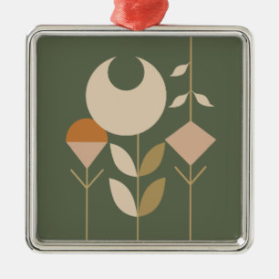 Boho Abstrakt Lily Ornament Aus Metall