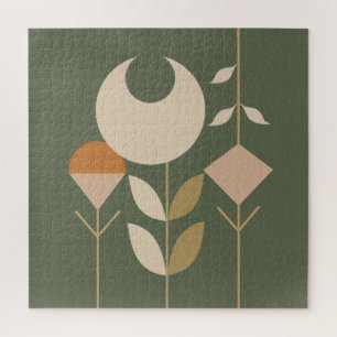 Boho Abstrakt Lily Puzzle