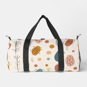 Boho Abstrakt Retro Modern Collection Duffle Bag