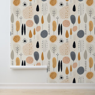 Boho Abstrakt Retro Populäre Sammlung Tapete