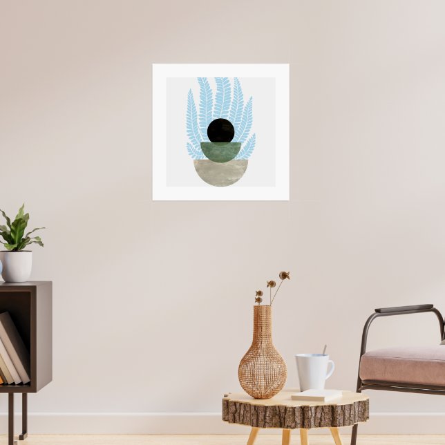 Boho Abstrakt Shapes Poster (Wohnzimmer 3)