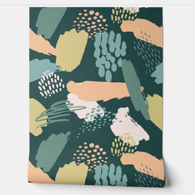 Boho Abstrakt Tapete (Abrollen)