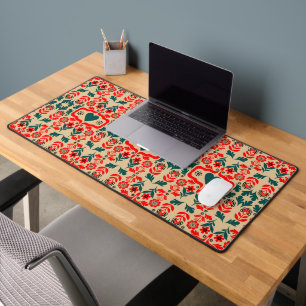 Boho-Abstrakte Blumenkunst Schreibtischunterlage
