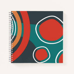 Boho abstrakte Formen Kunst Notizbuch