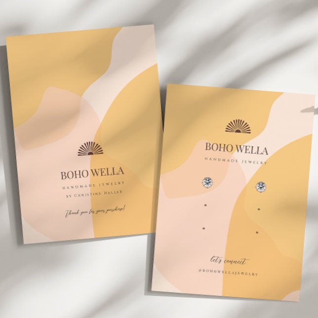 Boho Abstrakte Formen Werbeanzeige mit Logo (Von Creator hochgeladen)