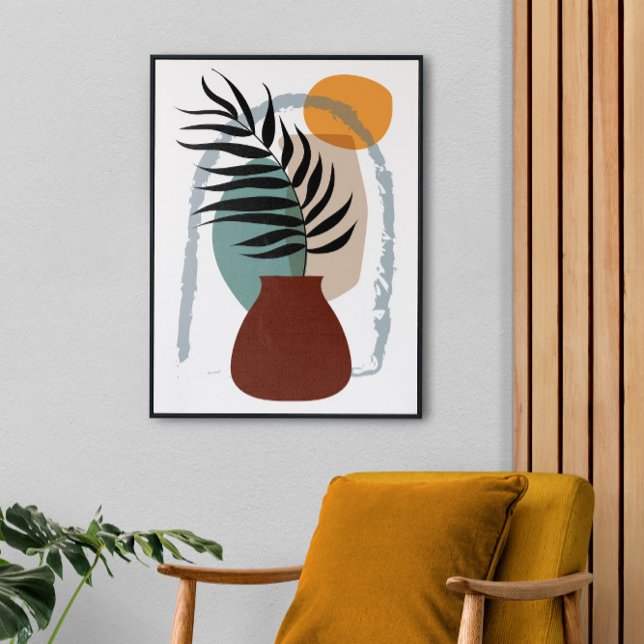 Boho Abstrakte Landschaft, Stretchgepflaster groß  Leinwanddruck (Von Creator hochgeladen)